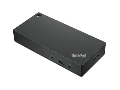 Lenovo 8.27" x 6.22" USB-C Dock 40AY0090, 65 Watts, 2 HDMI Ports, 3 USB Ports, Black