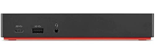 Lenovo 11.2" x 8.3" x 1.7" USB-C Docking Station (40AS0090US) - 60W Power Delivery - Black