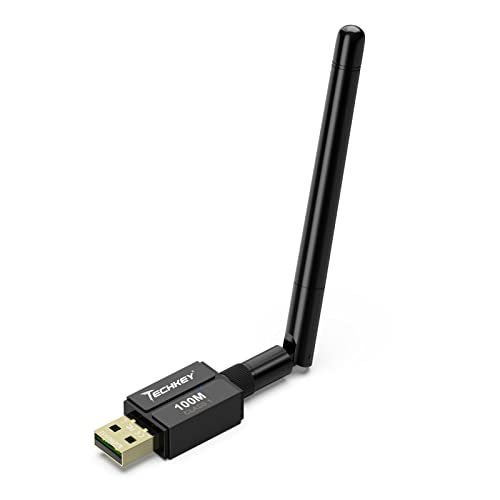 Techkey 5.3 Black-5.3-1 Bluetooth USB Adapter - 3Mbps Transfer Rate - 328ft Range