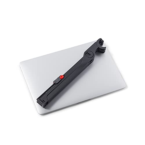 Roost Portable V3 Adjustable Laptop Stand - Tabletop Mounting - Black - 1.2 x 13 x 1.3 inches - Foldable - 5.8 Ounces - Engineered Composite