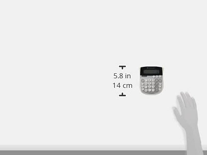 Texas Instruments 4.5" TI-1795 SV LED Handheld Calculator Standard Function Solar Powered