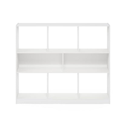 Furinno 8-Cube Shelf 24345WH - Wall Mount, Space Saving, Sturdy, Durable, White