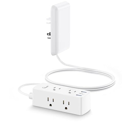 Olcorife 6 Outlets, 3 USB Ports, 125 Volts Power Strip with 2000 Joules Surge Protection, Model DM2