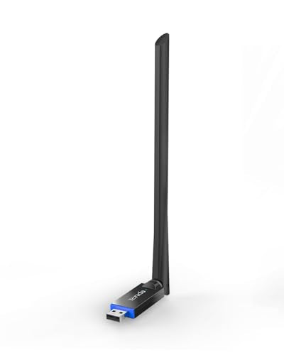 Tenda 0.31in x 0.79in x 1.89in U11 Pro USB WiFi Adapter USB 2.0 886Gbps Windows 7+ Black