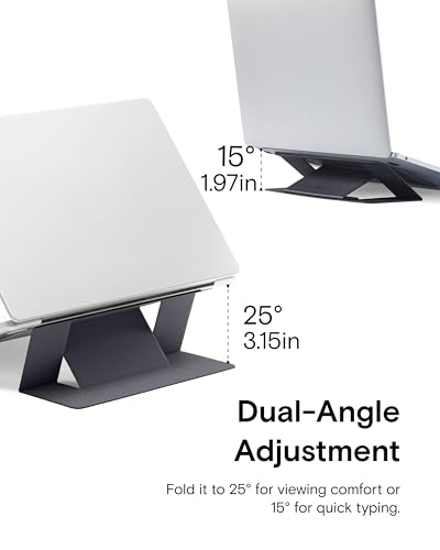 MOFT 8.82x6.69x0.13 inches MS006-1-BK Adhesive Laptop Stand Tabletop Black