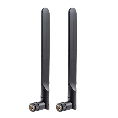 eifagur 2-Pack 9dBi WLAN Antenna 2.4GHz/5GHz/6GHz 50 Ohm RP-SMA