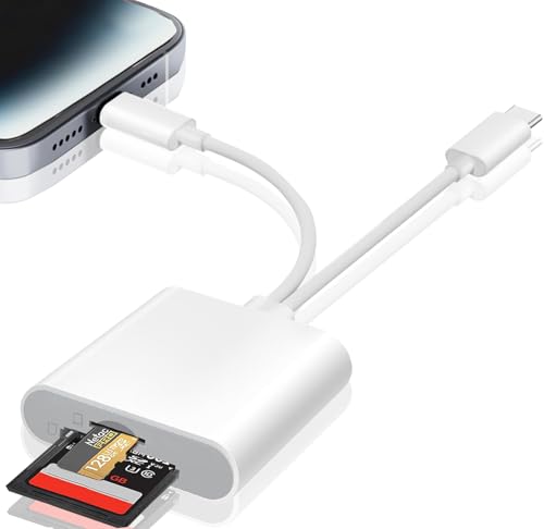 Luonanava SD Card Reader US-SD-010 for iPhone iPad and USB C Devices