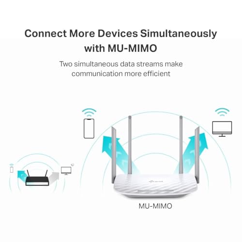 TP-Link Archer A54 AC1200 WiFi Router Dual-Band Wireless Connectivity TCP/IP Parental Control Access Point Mode 4-port Additional Features