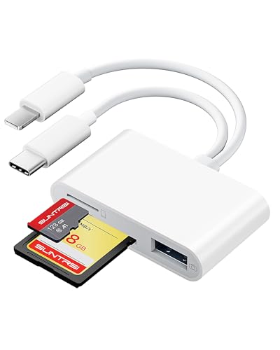 SUNTRSI SD Card 2 Slot Reader JP-ZJX-1317 MicroSD/SD Compatible USB 3.0