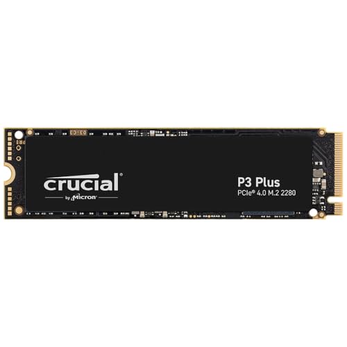 Crucial 1TB CT1000P3PSSD8 NVMe M.2 SSD, 5000MB/s Read Speed, 4200MB/s Write Speed, Solid State Drive, PCIe Gen4 Interface