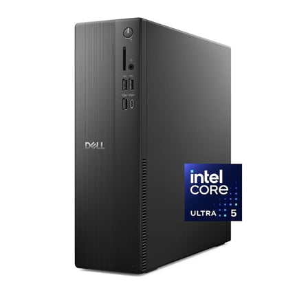 Dell Slim ECS1250 Desktop - Intel Core Ultra 5-225, UHD Graphics, 16GB RAM, 512GB SSD, Windows 11 Home, Black, Tower