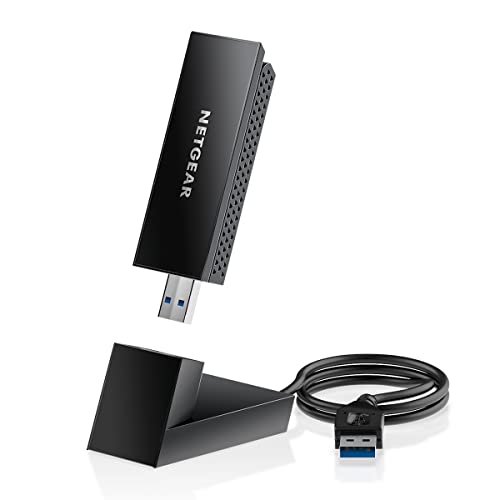 NETGEAR 3.66" Length A8000 USB 3.0 Adapter 1.24" Width 0.57" Height Black