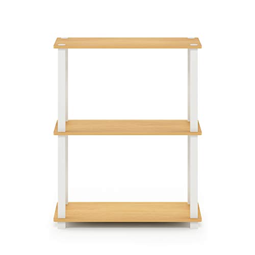 Furinno 3-Tier 18025BE/WH Floor Mount Shelving Unit
