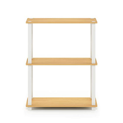 Furinno 3-Tier 18025BE/WH Floor Mount Shelving Unit