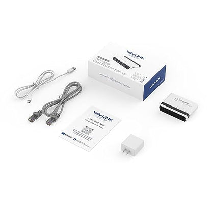WAVLINK Wireless Print Server 2025 USB WiFi Print Server Wired/Wireless/Standalone Modes