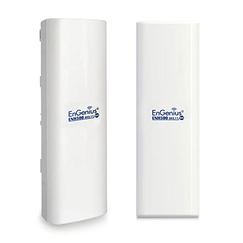 EnGenius ENH500-AX KIT 5GHz Wi-Fi 6 (802.11ax) 1,200 Mbps Outdoor Wireless Bridge, IP55