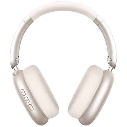 Wentronic Y01 Over Ear Headphones Bluetooth 5.3 Active Noise Cancelling 40mm Drivers 48H Playtime Starlight