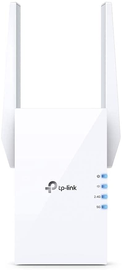 TP-Link RE705X 2402Mbps Dual-Band Wi-Fi 6 Range Extender, 802.11ax, RJ45 Connector, AP Mode, 150m Range, 0.68lbs