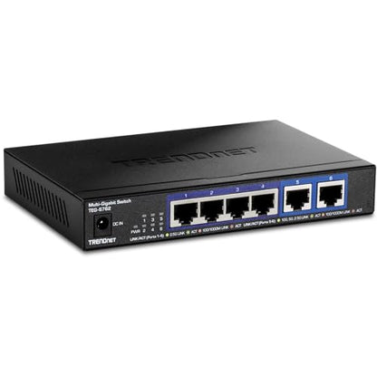 TRENDnet 6-Port 10G Switch TEG-S762 60Gbps 12V DC Black