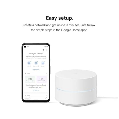 Google AC1200X2 3000 Sq Ft Coverage Wi-Fi Router Mesh System