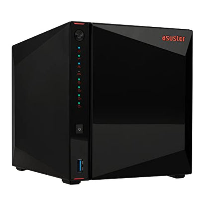 Asustor 9.06 x 6.85 x 6.69 inches AS5404T 4-Bay NAS Network Attached Storage