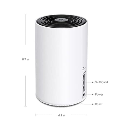 TP-Link 2-Pack Deco XE75 Pro Tri-Band WiFi 6E Mesh System AXE5400 2.5G WAN/LAN Port