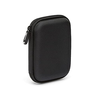 Amazon Basics 5.3 x 3.5 x 1.2 inches Black Plastic Carrying Case for External Hard Drives