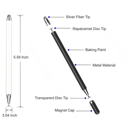 RKItE 5.59 x 3.54 x 3.54 inches Capacitive Stylus Pen for Touch Devices