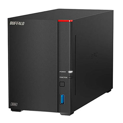 BUFFALO 8TB LS720D0802B NAS Device with Ethernet Connectivity and 5400 RPM Hard Drives