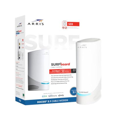ARRIS S33 5.25in 2.5Gbps Cable Modem DOCSIS 3.1