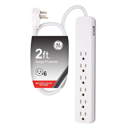 GE 6 Outlet Surge Protector 45264 120 Volts 15 Amps Type B Rectangular