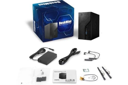 ASRock DeskMini B860 Mini PC Barebone Kit, Intel LGA1851 Socket, 128GB DDR5, 3840x2160 Resolution, 65W Power Consumption