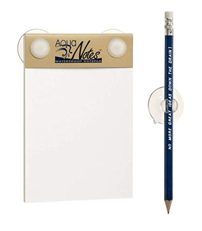 Aqua Notes 40.0 Count Waterproof Notepad, 5.25 x 3.5 Inches, White