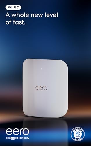 Amazon eero Max 7 Mesh Wi-Fi Router - 10 Gbps, Coverage 2500 sq. ft., Connects 250+ Devices, 1-Pack