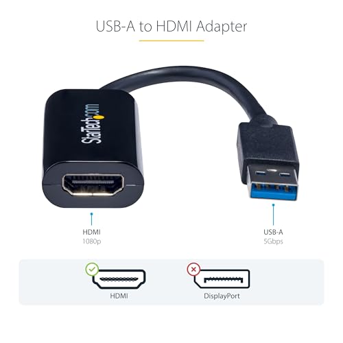 StarTech 7.5 x 1 x 0.5 inches USB32HDES 1080P 60Hz A/V Adapter