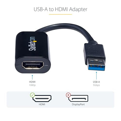 StarTech 7.5 x 1 x 0.5 inches USB32HDES 1080P 60Hz A/V Adapter