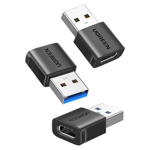 UGREEN 3-Pack USB to USB C Adapter Model US701, 10Gbps Data Transfer, USB Type A Connector