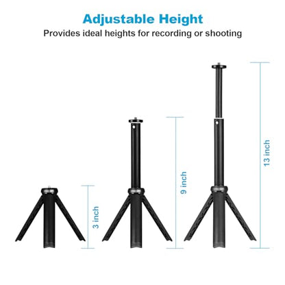 NexiGo 13 Inches TRIPOD-02-TC-BLK 1/4" Screw Mini Tripod