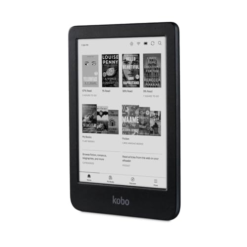 Kobo 6 Inches N365-TP-BK-S-EP 1072x1448 E Ink eReader
