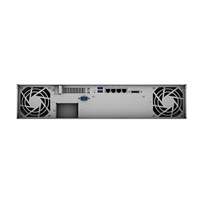 Synology RackStation RS1221+ Rack Mount NAS Server with Ryzen V1500B 2.2GHz CPU, 32GB Memory, 80TB Storage, 4 x 1GbE LAN Ports, DSM Operating System