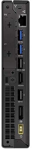 Lenovo ThinkCentre M920q Tiny Desktop, Intel Core i5-8500T, 16GB RAM, 256GB SSD, HDMI, DisplayPort, WiFi, Bluetooth, Wireless Keyboard and Mouse, Windows 11 Pro, Black (Renewed)