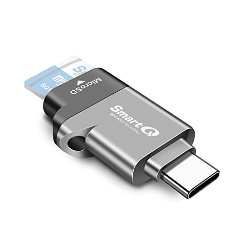 SmartQ 1.35" x 0.87" C352 MicroSD Card Reader with USB 3.0 Type C Connectivity - Supports MicroSD, microSDHC, microSDXC