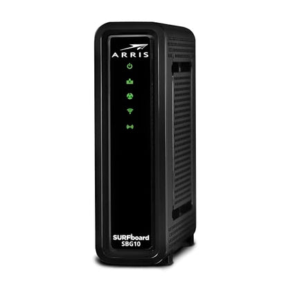 ARRIS SBG10 Modem Router Combo - 1600 Mbps Dual-Band Wi-Fi 5 Wireless, DOCSIS 3.0, 2 Ports