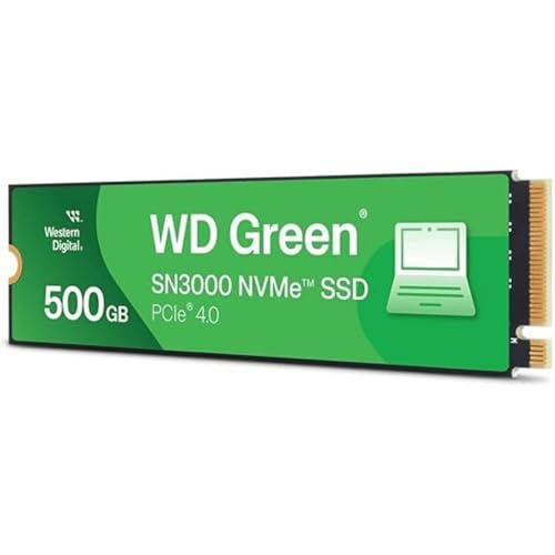 Western Digital 500GB WDS500G4G0E Gen4 NVMe Internal SSD - Solid State Drive - PCIe M.2 2280 Up to 5000 MB/s