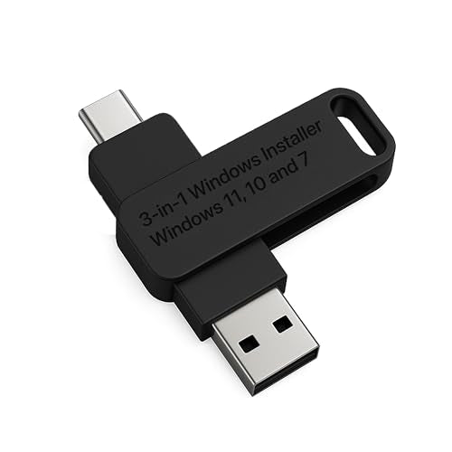 DEBOTIX 3-in-1 USB Installer 34a7d2d0-aa08-4877-b5aa-f3d9599c07b4 USB Type C + A Recovery Tool for Windows 11, 10, 7