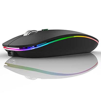 Uiosmuph 2.4G Wireless Optical Mouse G12 USB C Rechargeable Portable Computer Mice