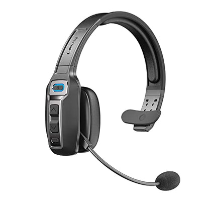LEVN LE-HS012 Basic Bluetooth Headset Wireless On Ear 65 Hours Battery Life Environmental Noise Cancelling