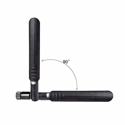 QUEENTI 8dBi Dual Band Wi-Fi Antenna 2.4GHz-5.8GHz Omni-Directional 4 Count