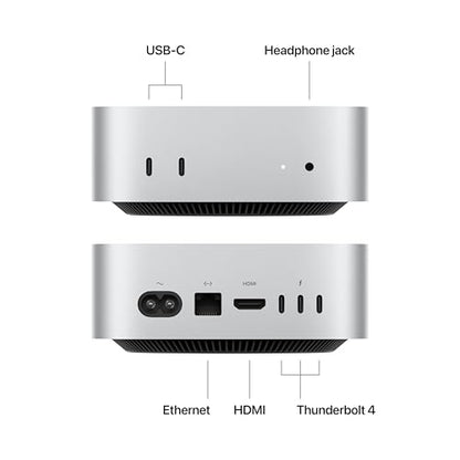 Apple 5x5 inches MU9E3LL/A Desktop Computer with M4 Chip, 16GB RAM, 512GB SSD, Gigabit Ethernet