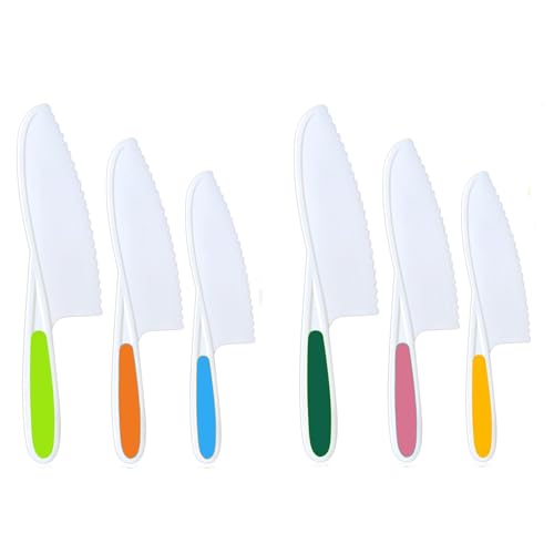 Hartya 6-Piece K-2 Kids' Kitchen Knife Set, Learning Knife Skills